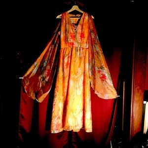 Vintage 70s acid trip gown